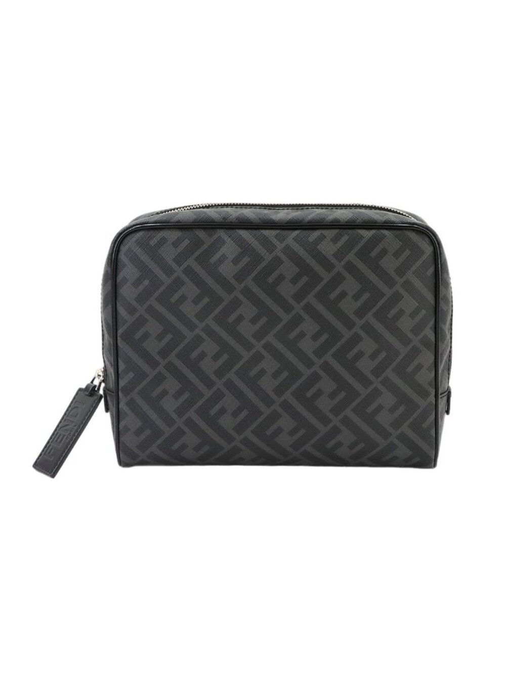 Fendi Zucca Clutch Pouch Gray